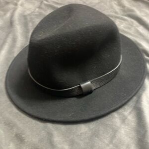 J. Crew Black Fedora Hat